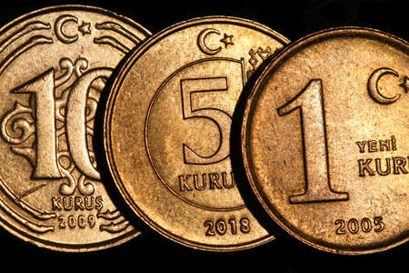 Turkish Lira Coinsの写真素材