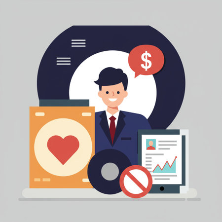 Flat design modern vector illustration concept of online dating, social media marketing, digital marketing.の素材