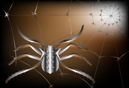 metallic spiderのイラスト素材