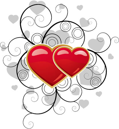 Valentine's day backgroundのイラスト素材