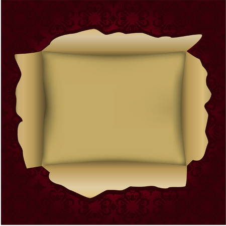 Banner with damaged paperのイラスト素材