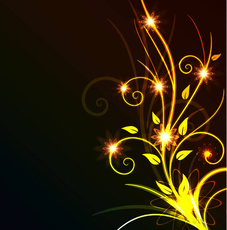 glowing floral background,eps10 formatのイラスト素材