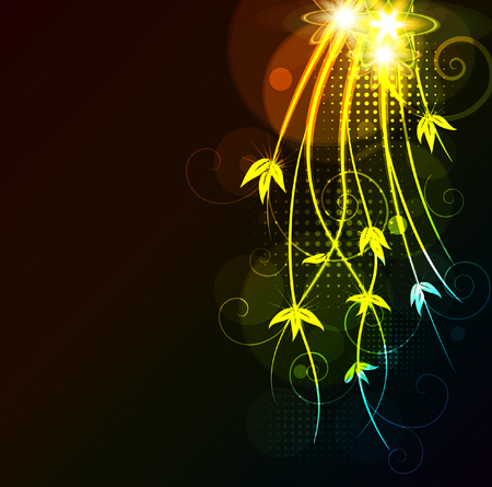 glowing floral background,eps10 formatのイラスト素材
