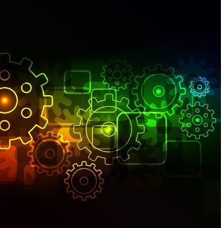 glowing abstract backgroundのイラスト素材