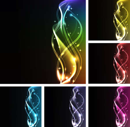 abstract wave pack, eps10 format のイラスト素材