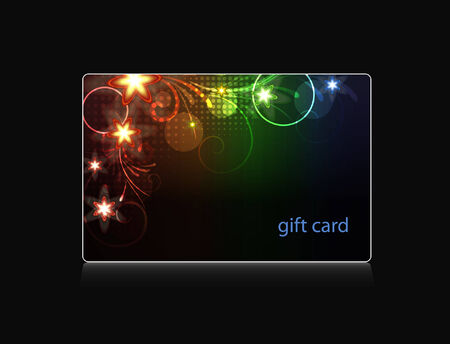 Gift card, template のイラスト素材