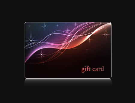 Gift card, template のイラスト素材
