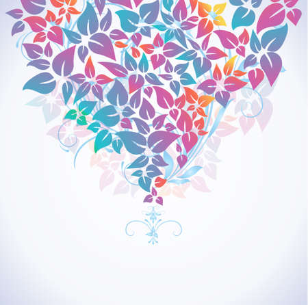 Colorful floral background, vector illustration のイラスト素材