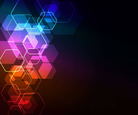 glowing abstract backgroundのイラスト素材