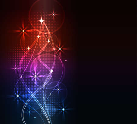 glowing wavesのイラスト素材