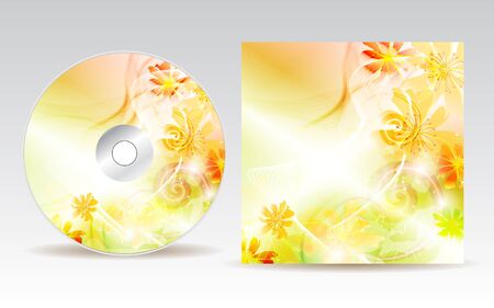 CD cover design のイラスト素材