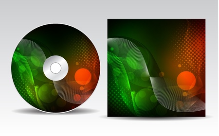 CD cover design のイラスト素材