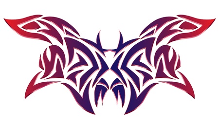 tattoo design, vector illustrationのイラスト素材