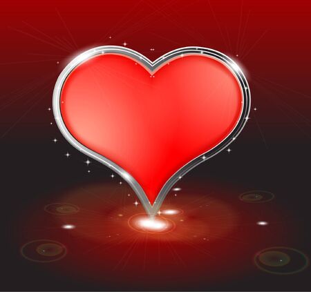 Valentine's day background with abstract heartのイラスト素材