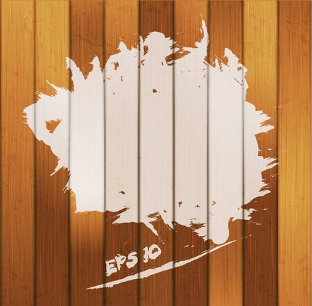 white paint spot on wood backgroundのイラスト素材