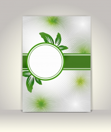 Business brochure template, flower colorful designのイラスト素材