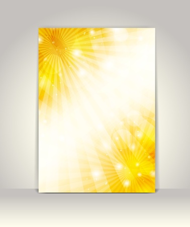 Business brochure design template, Party Background with glowing lightsのイラスト素材
