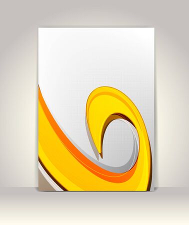 Flyer or brochure template, abstract colorful designのイラスト素材