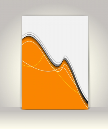 Flyer or brochure template, abstract colorful designのイラスト素材