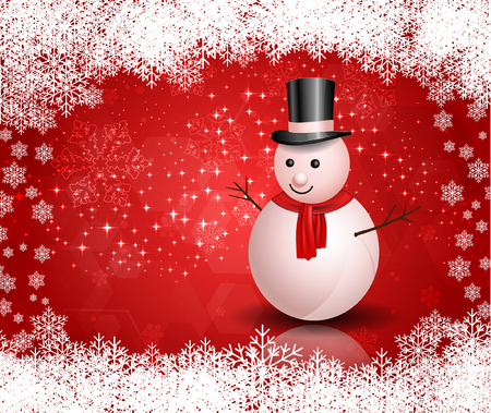 Greeting template, Merry Christmas and Happy New Yearのイラスト素材