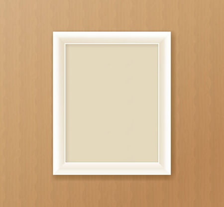 Paper frame on the cardboard backgroundのイラスト素材