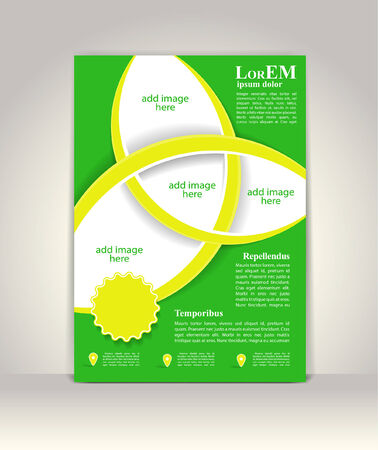 Flyer, brochure or magazine cover templateのイラスト素材