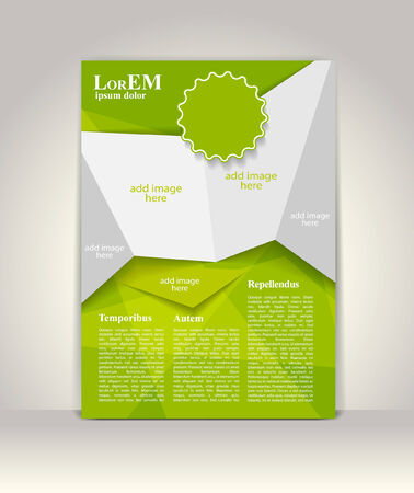 Flyer, brochure or magazine cover templateのイラスト素材