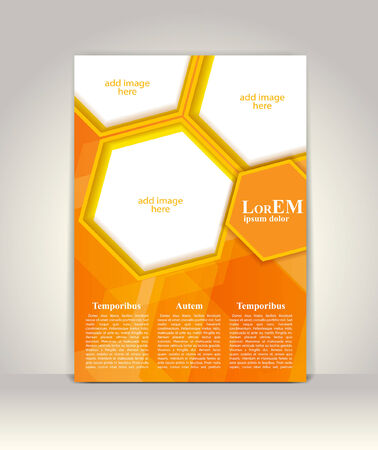 Flyer, brochure or magazine cover templateのイラスト素材