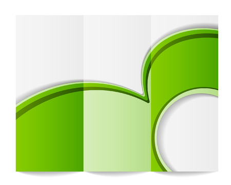 Tri-fold brochure templateのイラスト素材
