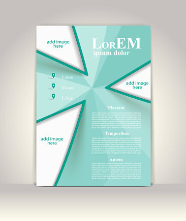 Flyer, brochure or magazine cover templateのイラスト素材