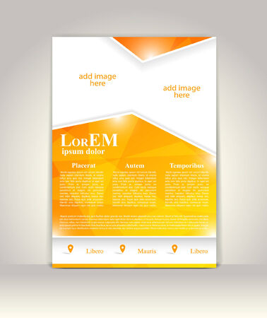 Flyer, brochure or magazine cover templateのイラスト素材