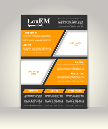 Flyer, brochure or magazine cover templateのイラスト素材