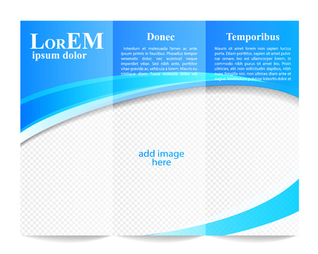 Tri-fold brochure templateのイラスト素材