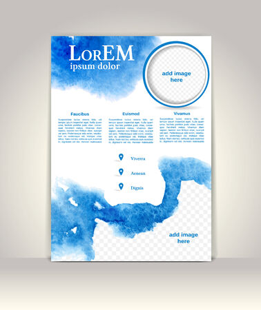 Flyer, brochure or magazine cover templateのイラスト素材
