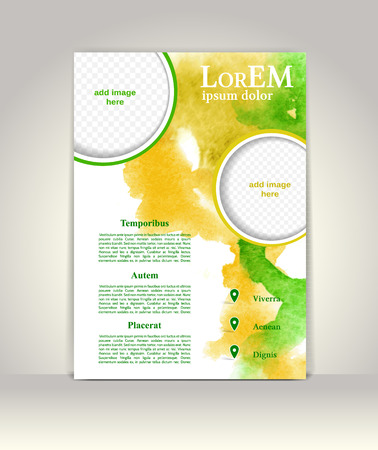 Flyer, brochure or magazine cover templateのイラスト素材