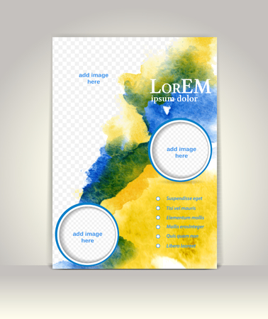 Flyer, brochure or magazine cover templateのイラスト素材