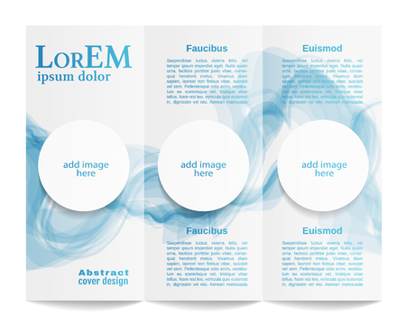 Tri-fold brochure templateのイラスト素材
