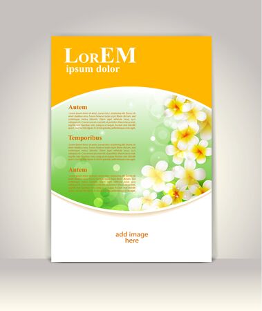 Flyer, brochure or magazine cover templateのイラスト素材