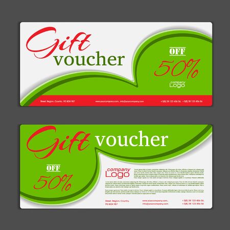 Gift Voucher templateのイラスト素材