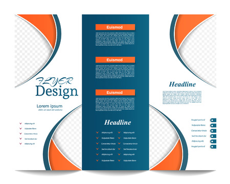 Tri-fold Brochure Template.Corporate business background or cover design can be use for publishing, print and presentation.のイラスト素材