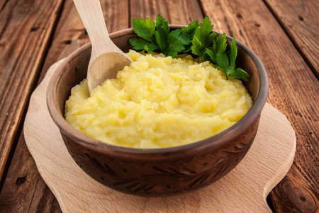 mushed potatoesの写真素材