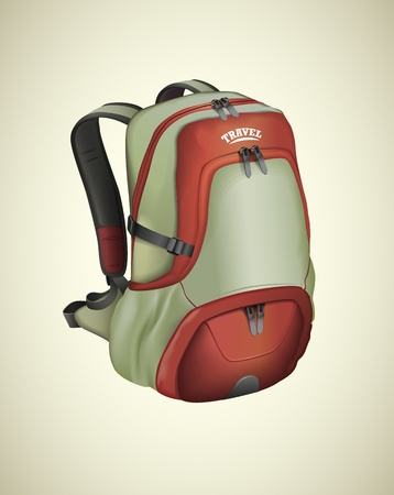 Traveling bagのイラスト素材