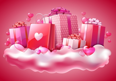 Valentine s Day Greeting cardのイラスト素材