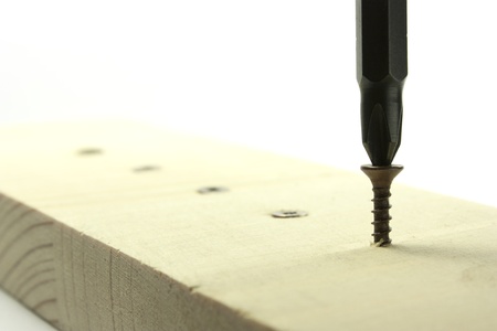 screws and screwdriver