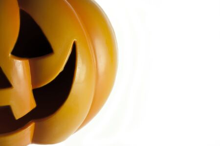 halloween pumpkin orange toy isolatedの写真素材