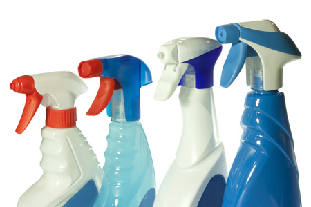products for household cleaning of various typesの写真素材