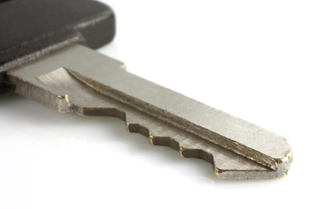 metal key to open something closedの写真素材