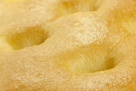 fresh Italian focaccia with olive oilの写真素材