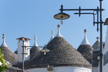 Trulli of Alberobello Italian town famous for these typical buildingsの写真素材