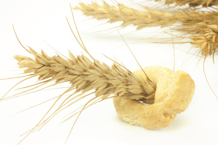 typical Apulian gastronomic product called taralliの写真素材